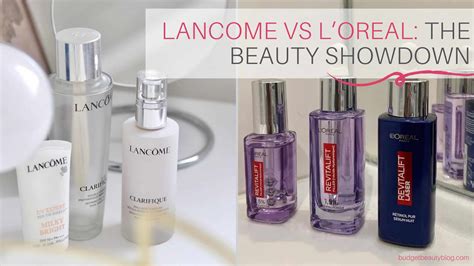 lancome vs l'oreal skin care.